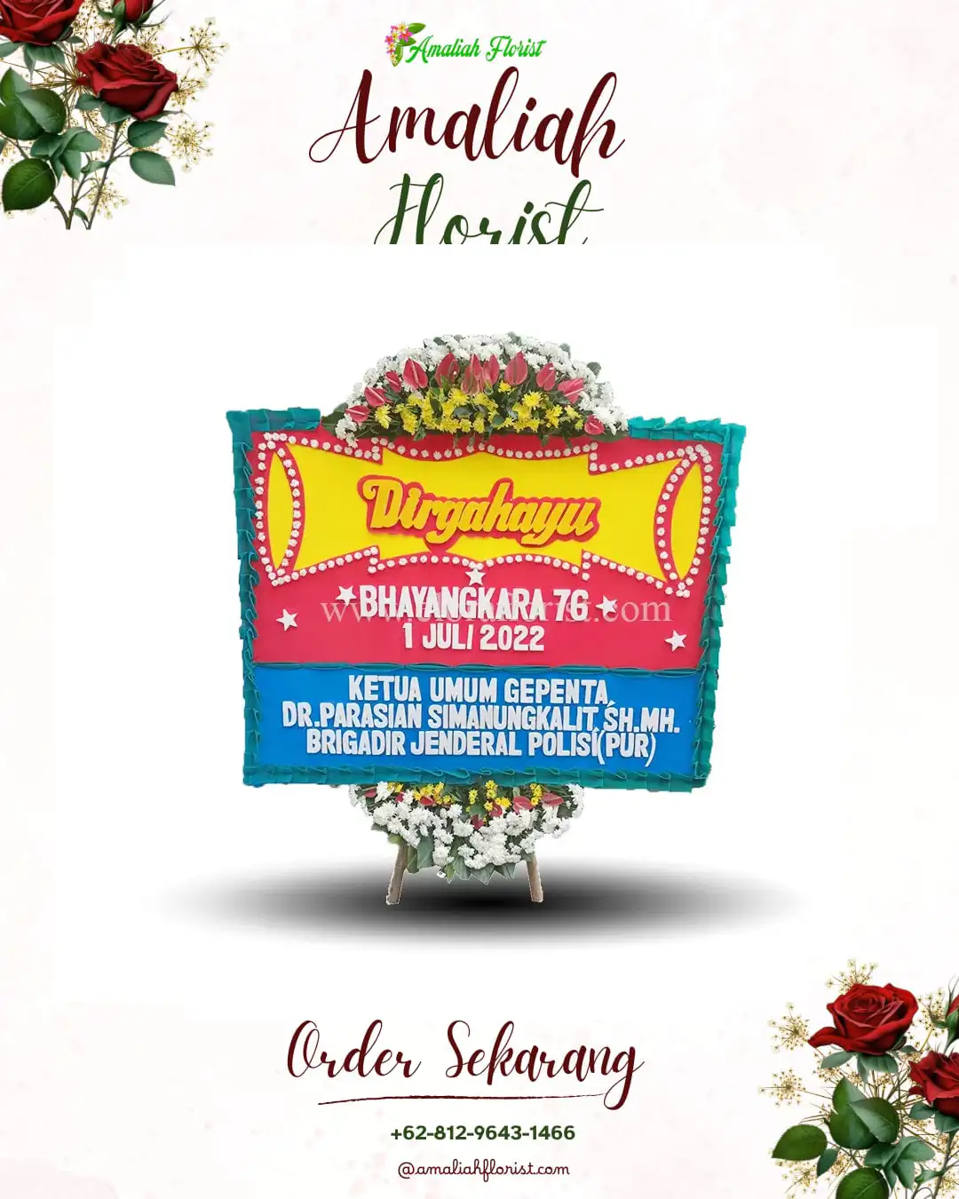 Papan Bunga HUT Ulang Tahun Tumbang Titi